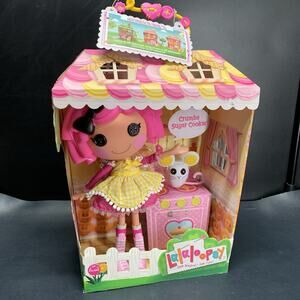 Lalaloopsy Crumbs Sugar Cookie Doll with Pet Mouse *RETIRED* New In Box.